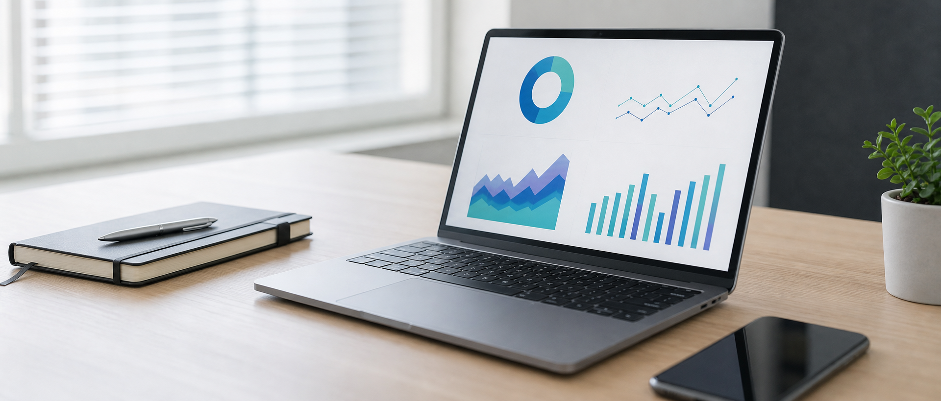 Laptop dashboard for corporate IT announcements